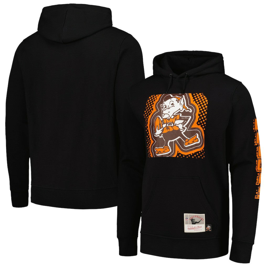 Cleveland Browns Gridiron Classics Big Face 7.0 Pullover Hoodie Black