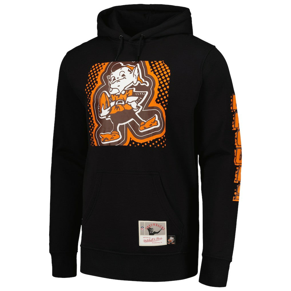 Cleveland Browns Gridiron Classics Big Face 7.0 Pullover Hoodie Black