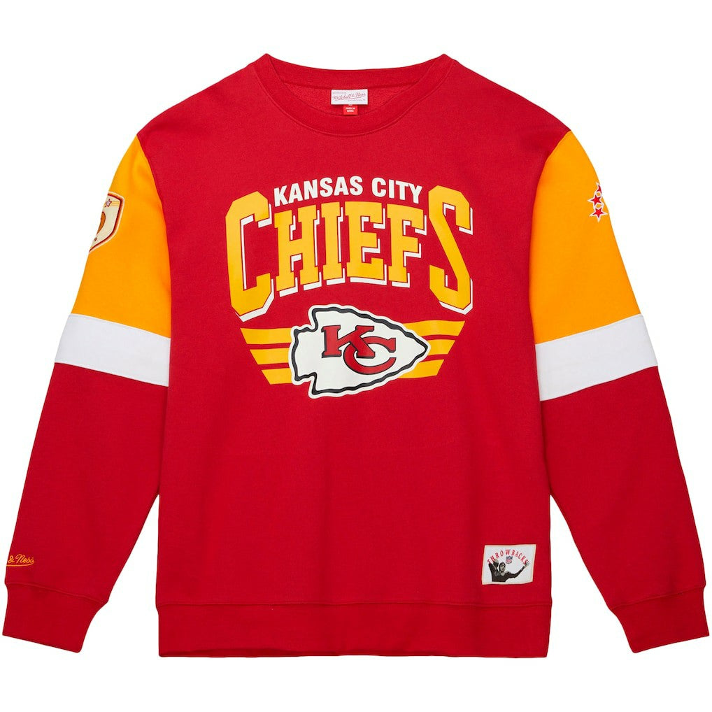 Kansas City Chiefs Gridiron Classics Allover 3.0 Pullover Sweatshirt Scarlet