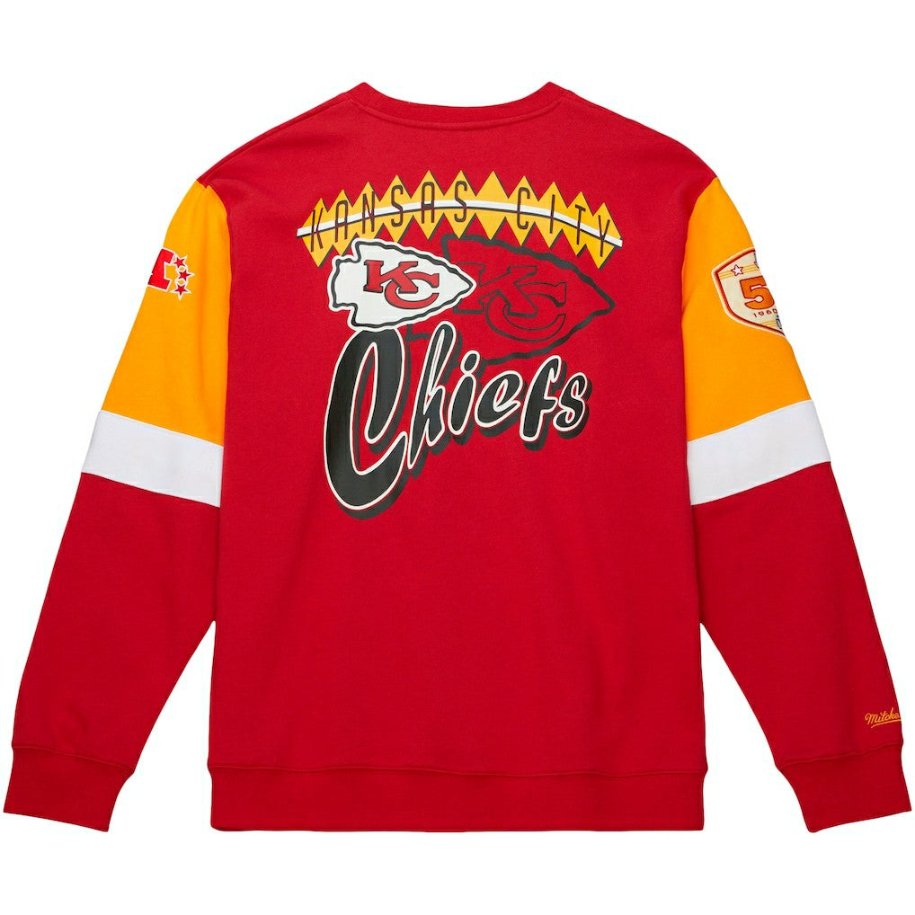 Kansas City Chiefs Gridiron Classics Allover 3.0 Pullover Sweatshirt Scarlet