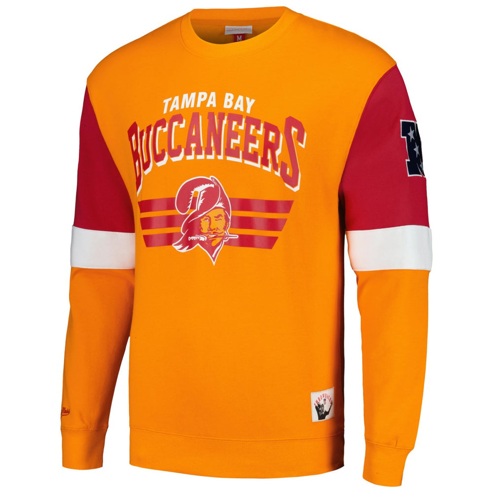 Tampa Bay Buccaneers Gridiron Classics Allover 3.0 Pullover Sweatshirt Orange