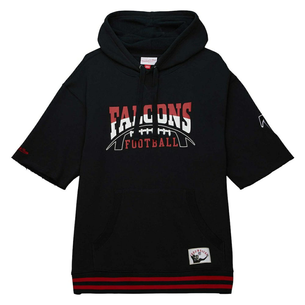 Atlanta Falcons Pre-Game Short Sleeve Pullover Hoodie Black
