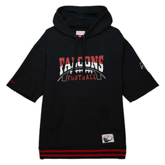 Atlanta Falcons Pre-Game Short Sleeve Pullover Hoodie Black