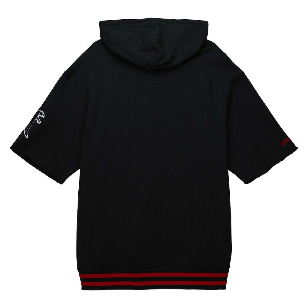 Atlanta Falcons Pre-Game Short Sleeve Pullover Hoodie Black