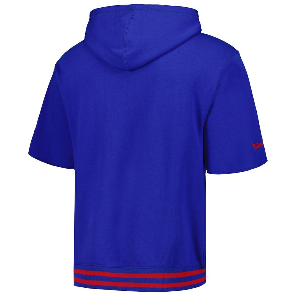 Buffalo Bills Pre-Game Short Sleeve Pullover Hoodie Royal