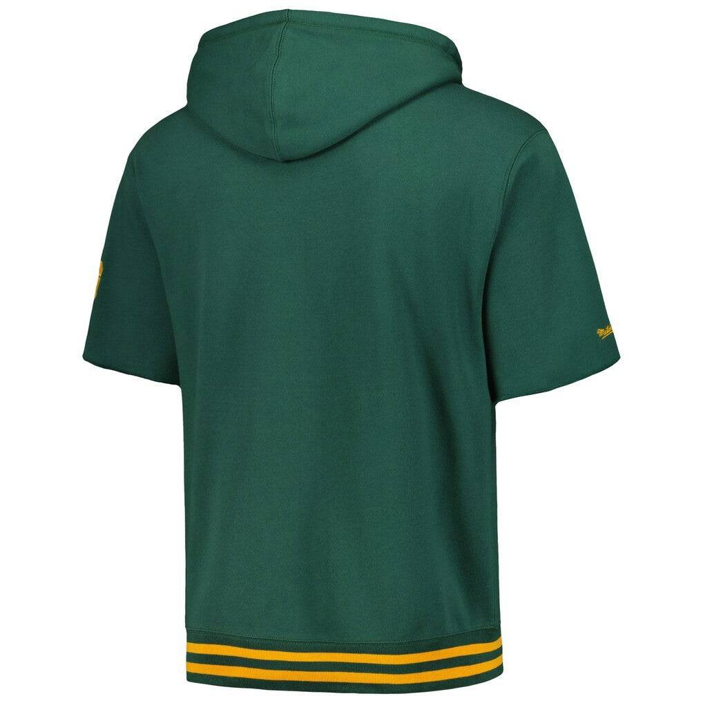 Green Bay Packers Pre-Game Short Sleeve Pullover Hoodie Green