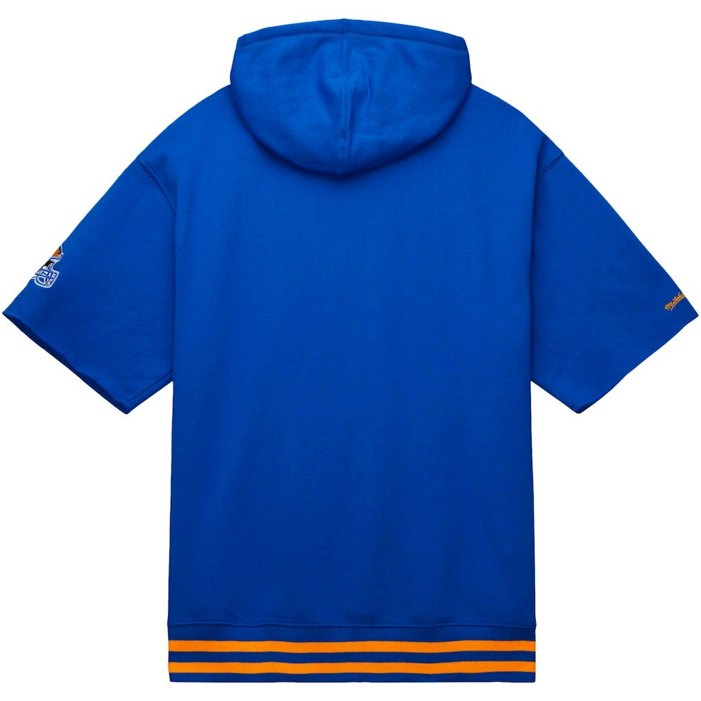 Los Angeles Rams Pre-Game Short Sleeve Pullover Hoodie Royal