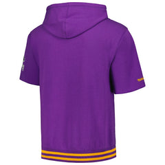 Minnesota Vikings Pre-Game Short Sleeve Pullover Hoodie Purple
