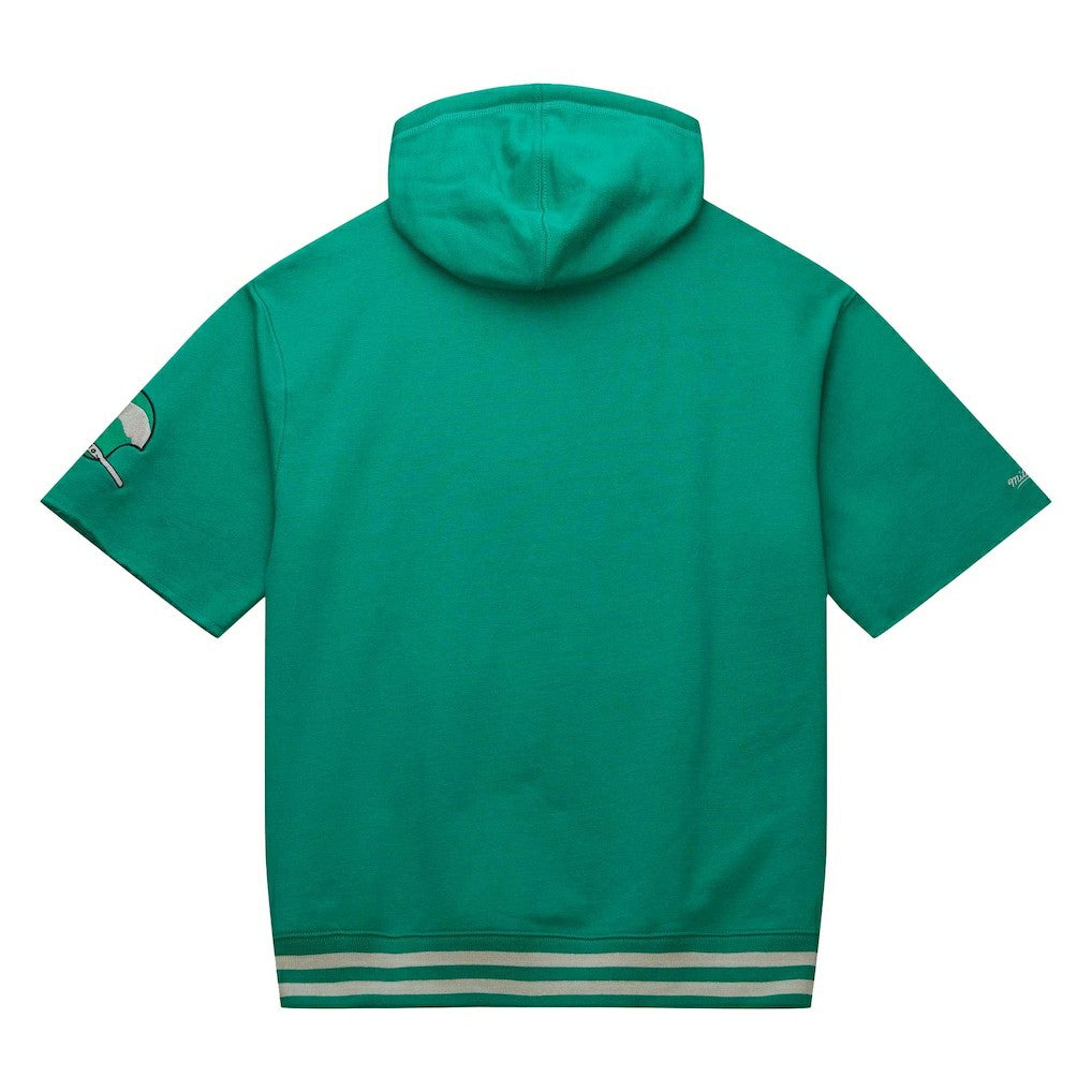 Philadelphia Eagles Pre-Game Short Sleeve Pullover Hoodie Kelly Green