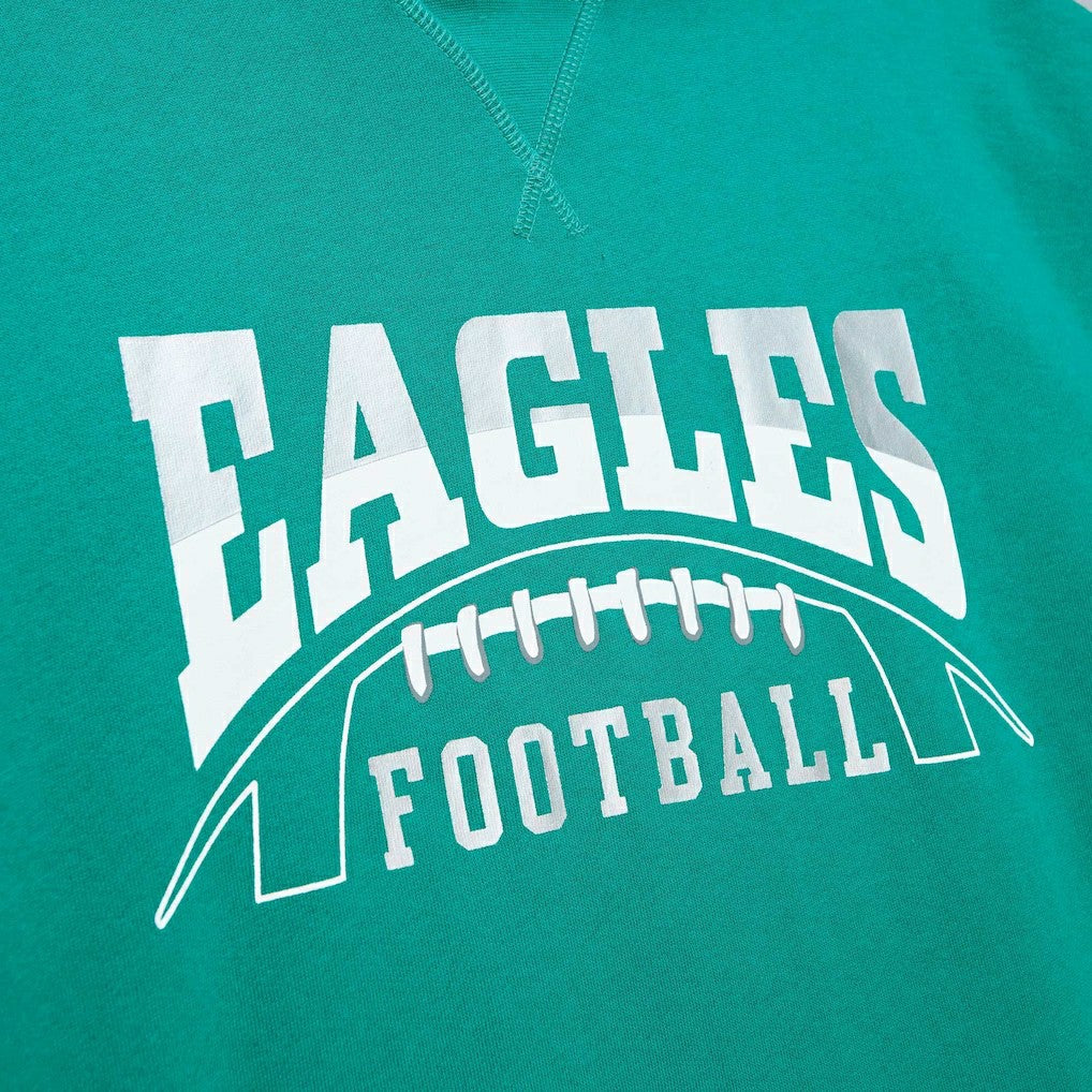 Philadelphia Eagles Pre-Game Short Sleeve Pullover Hoodie Kelly Green