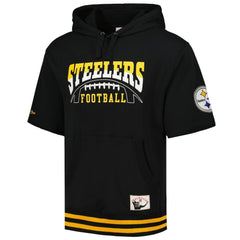 Pittsburgh Steelers Pre-Game Short Sleeve Pullover Hoodie Black