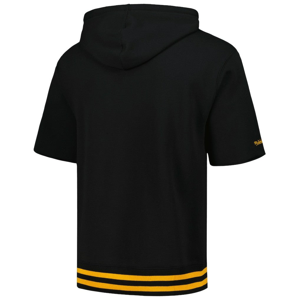 Pittsburgh Steelers Pre-Game Short Sleeve Pullover Hoodie Black
