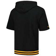Pittsburgh Steelers Pre-Game Short Sleeve Pullover Hoodie Black