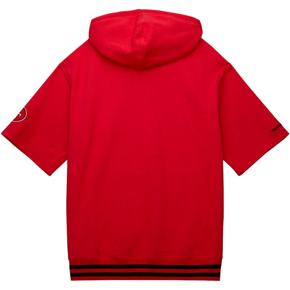 San Francisco 49ers Pre-Game Short Sleeve Pullover Hoodie Scarlet