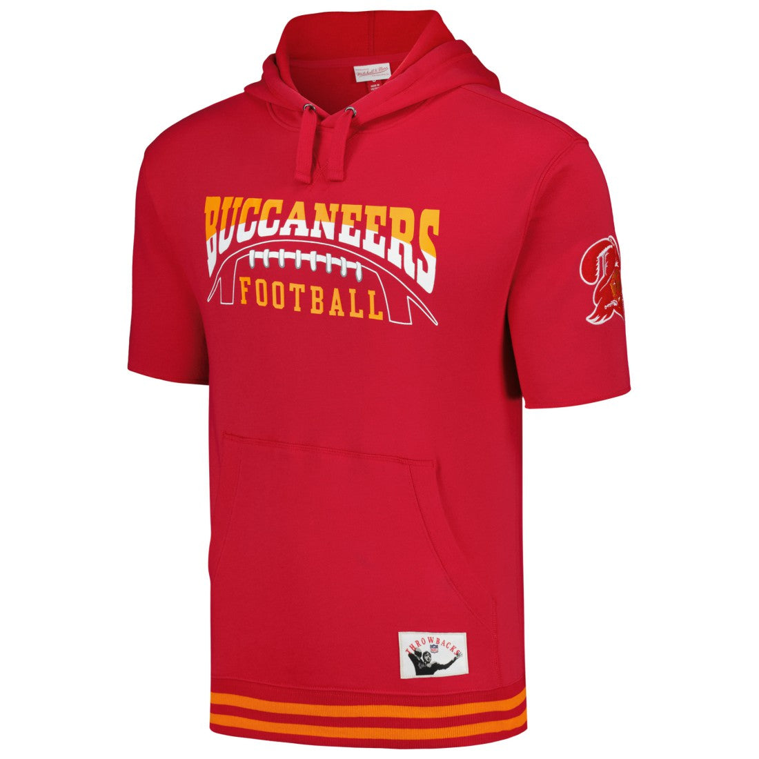 Tampa Bay Buccaneers Pre-Game Short Sleeve Pullover Hoodie Red