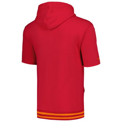 Tampa Bay Buccaneers Pre-Game Short Sleeve Pullover Hoodie Red
