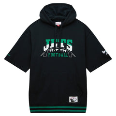 New York Jets Pre-Game Short Sleeve Pullover Hoodie Black