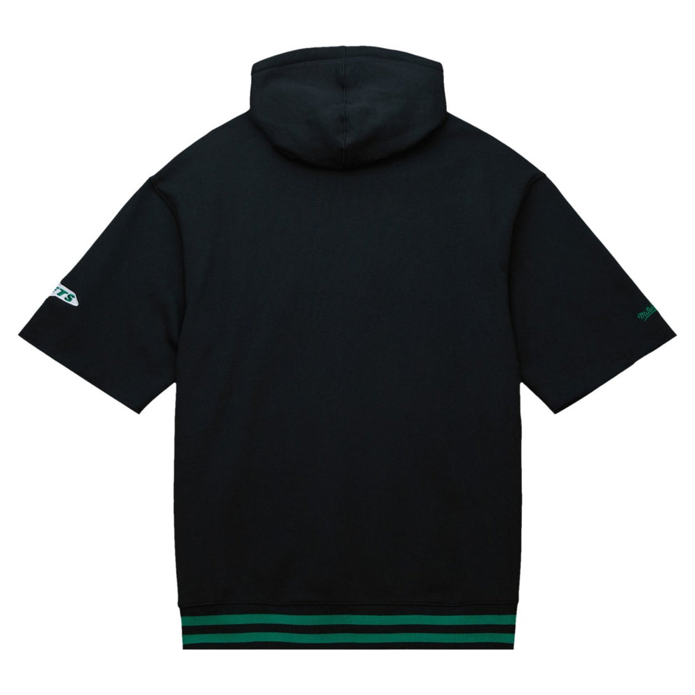 New York Jets Pre-Game Short Sleeve Pullover Hoodie Black