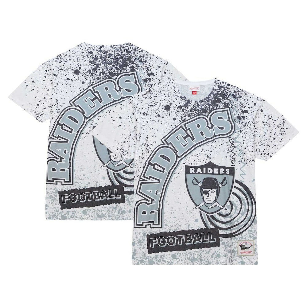 Las Vegas Raiders Team Burst Sublimated T-Shirt White