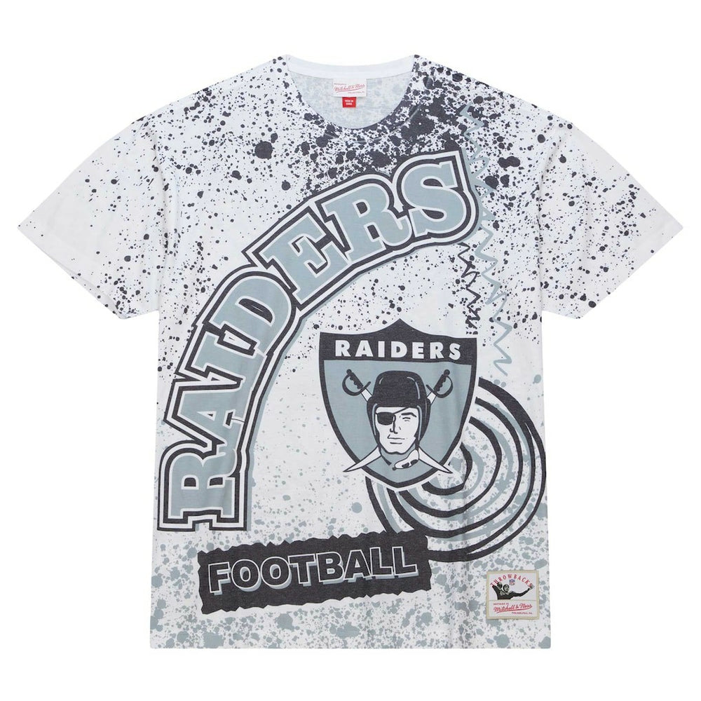 Las Vegas Raiders Team Burst Sublimated T-Shirt White