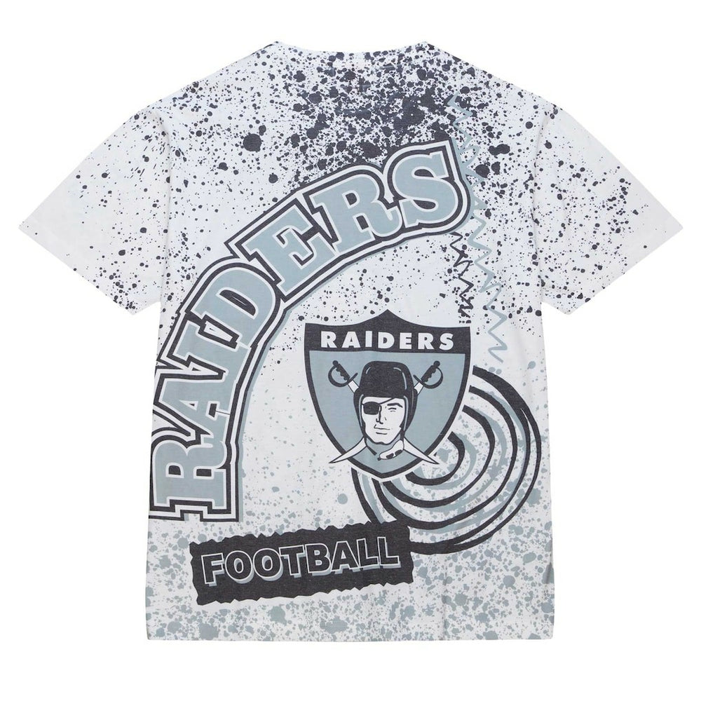Las Vegas Raiders Team Burst Sublimated T-Shirt White