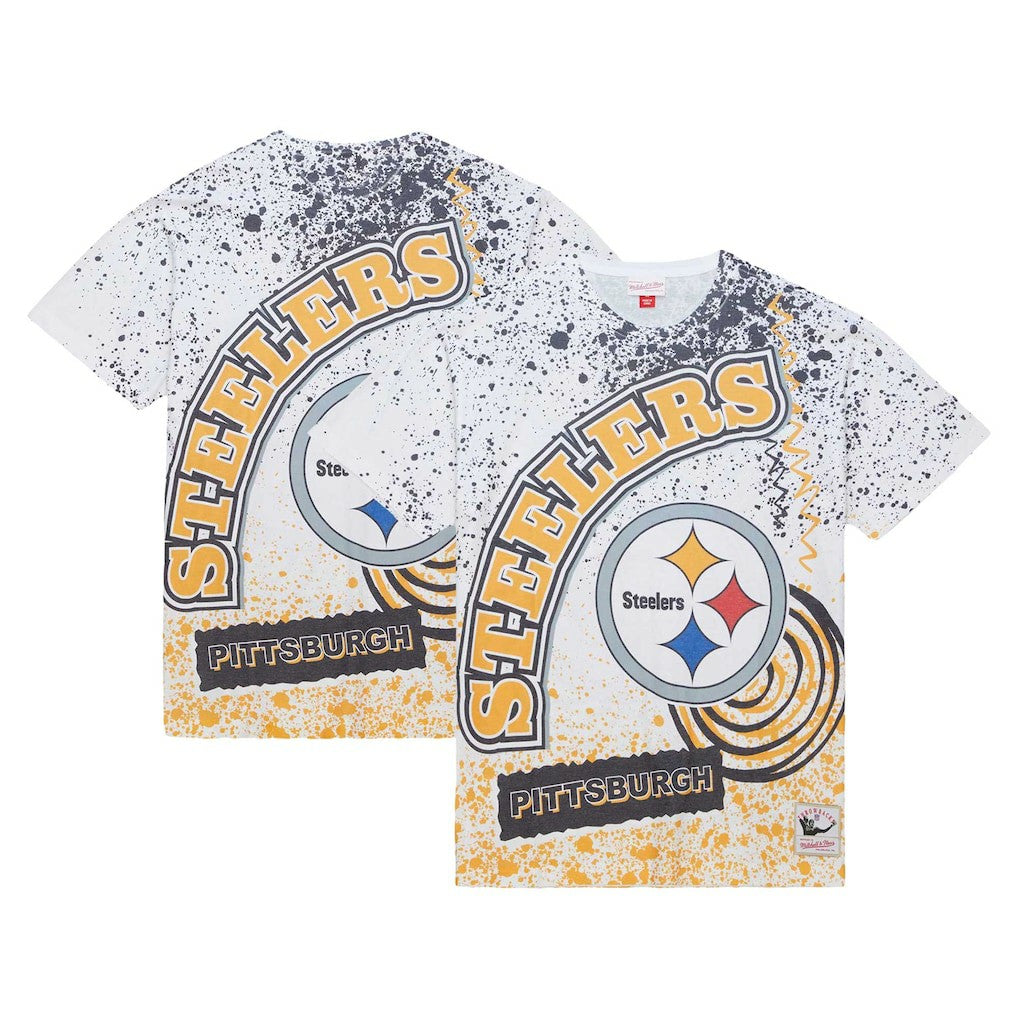 Pittsburgh Steelers Team Burst Sublimated T-Shirt White