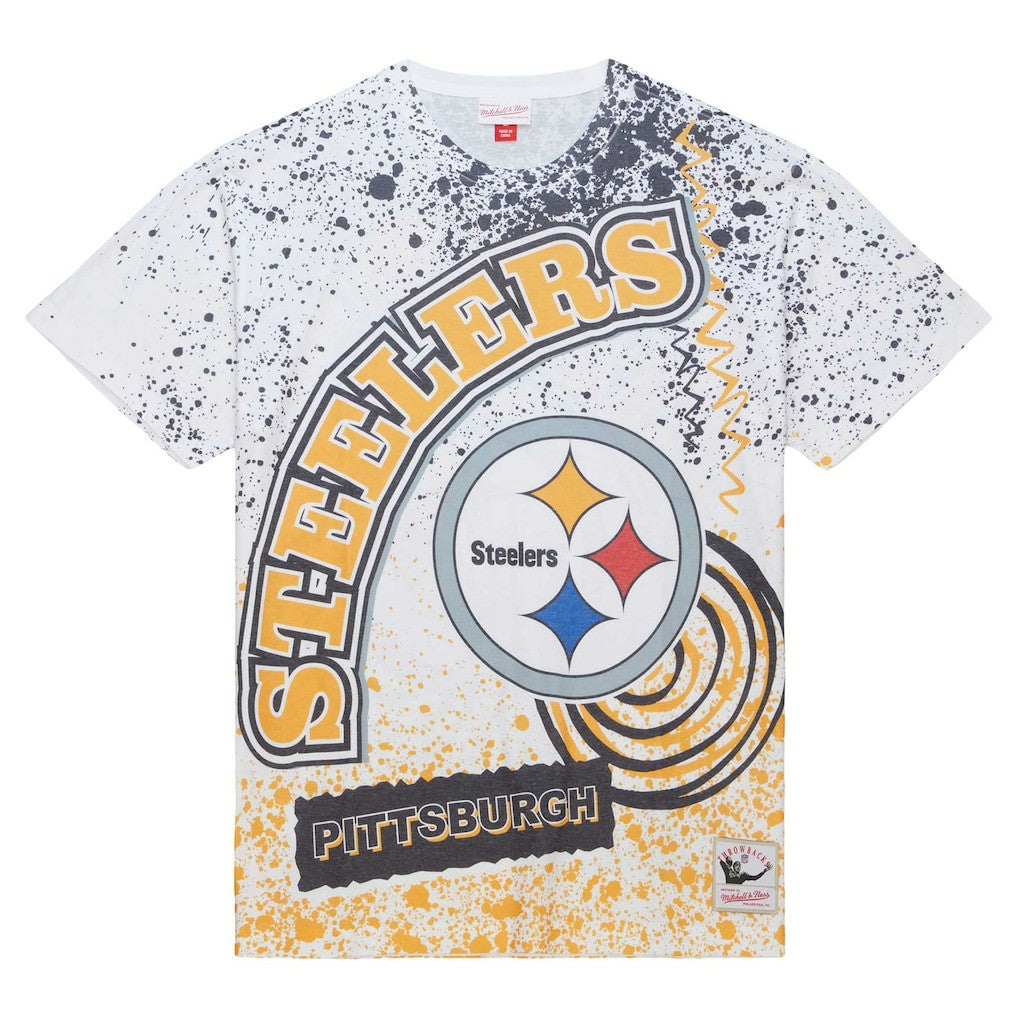 Pittsburgh Steelers Team Burst Sublimated T-Shirt White
