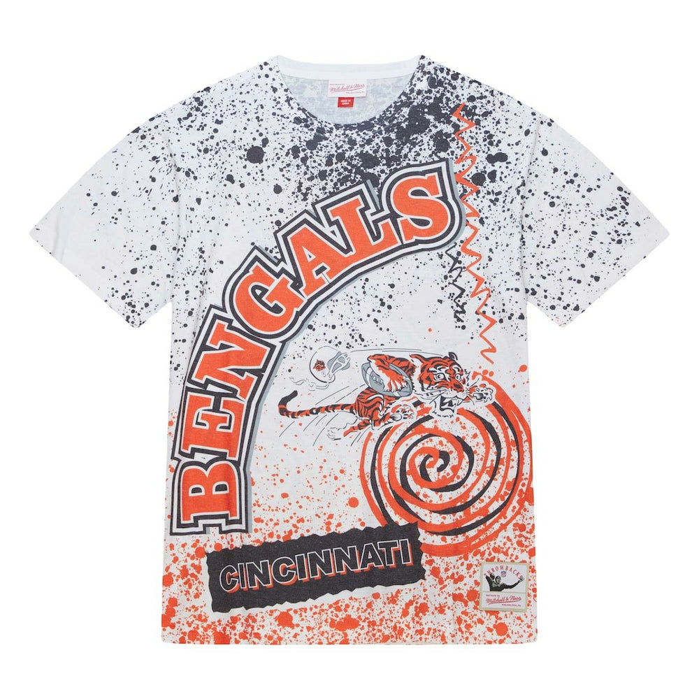 Cincinnati Bengals Team Burst Sublimated T-Shirt White