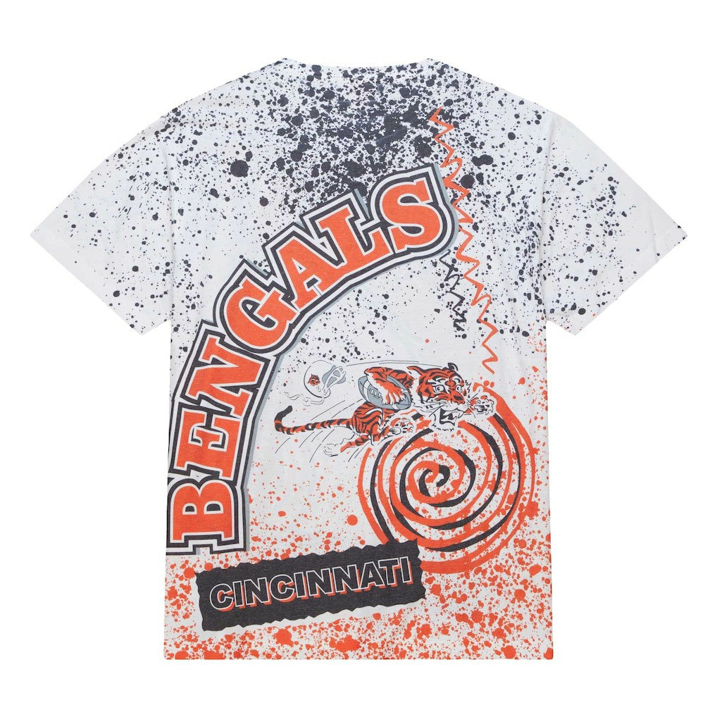 Cincinnati Bengals Team Burst Sublimated T-Shirt White