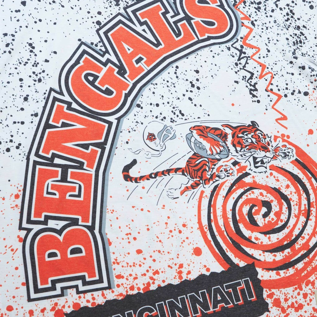 Cincinnati Bengals Team Burst Sublimated T-Shirt White
