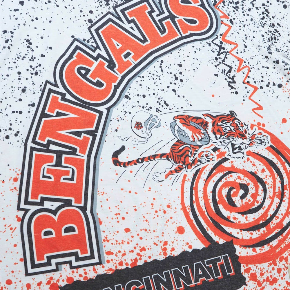 Cincinnati Bengals Team Burst Sublimated T-Shirt White