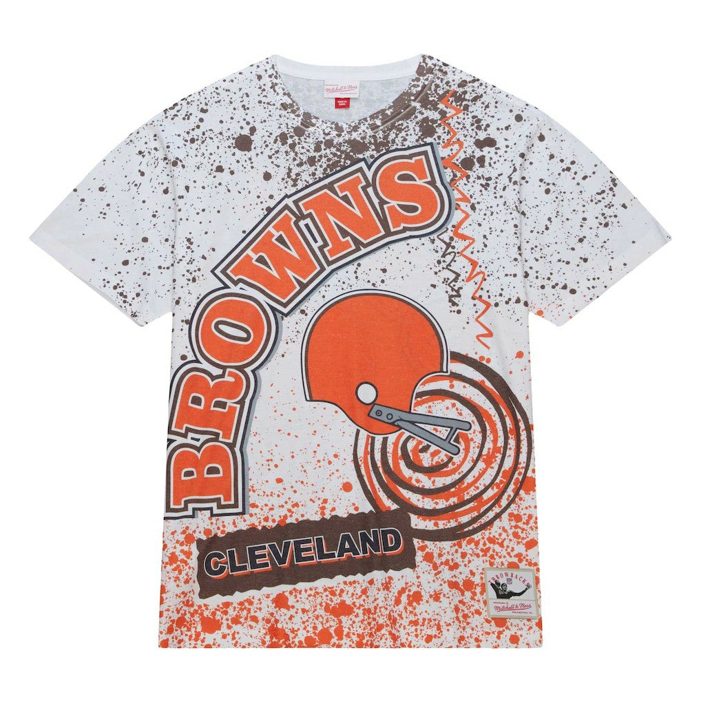 Cleveland Browns Team Burst Sublimated T-Shirt White