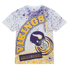 Minnesota Vikings Team Burst Sublimated T-Shirt White