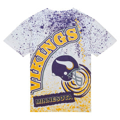 Minnesota Vikings Team Burst Sublimated T-Shirt White