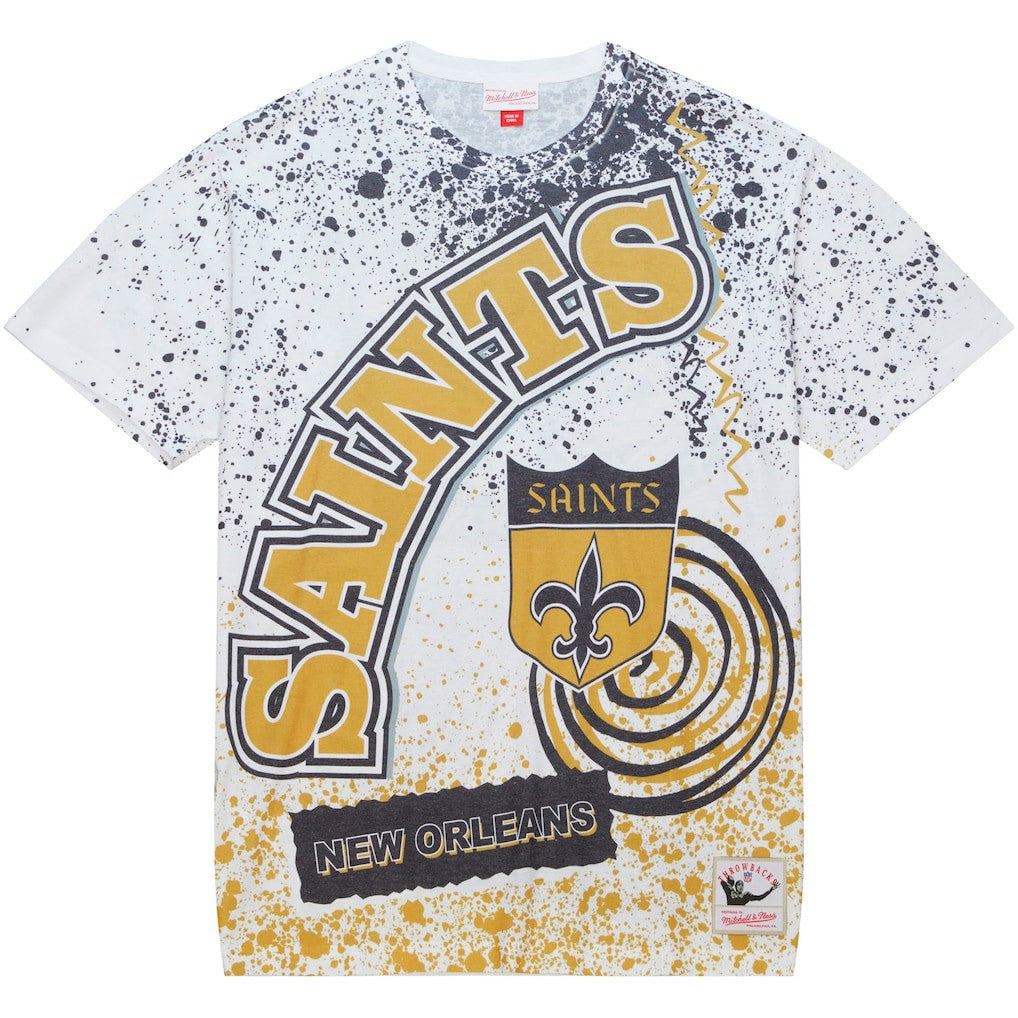 New Orleans Saints Team Burst Sublimated T-Shirt White