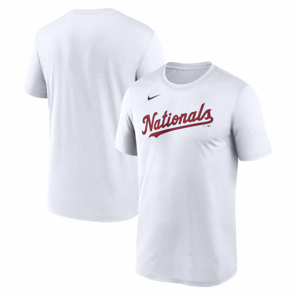 Washington Nationals Nike New Legend Wordmark Dri-FIT T-Shirt - White T-shirts