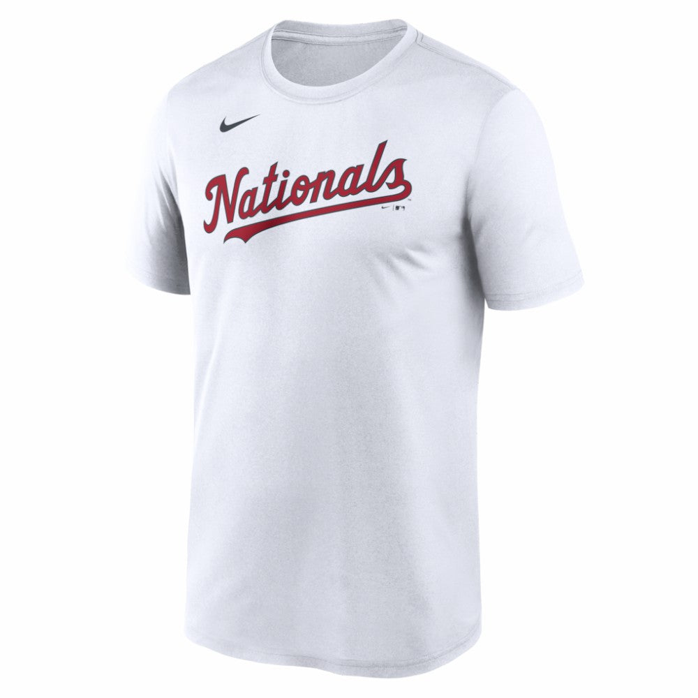 Washington Nationals Nike New Legend Wordmark Dri-FIT T-Shirt - White T-shirts