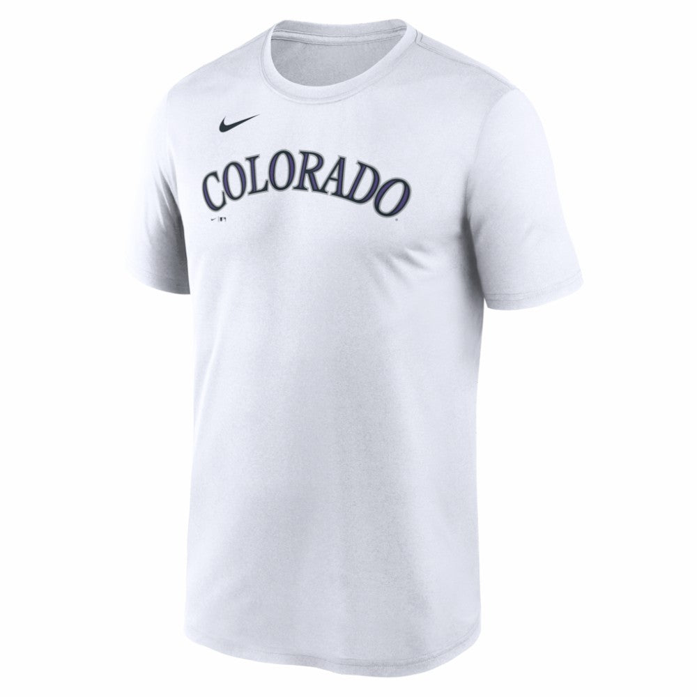 Colorado Rockies Nike New Legend Wordmark Dri-FIT T-Shirt - White T-shirts