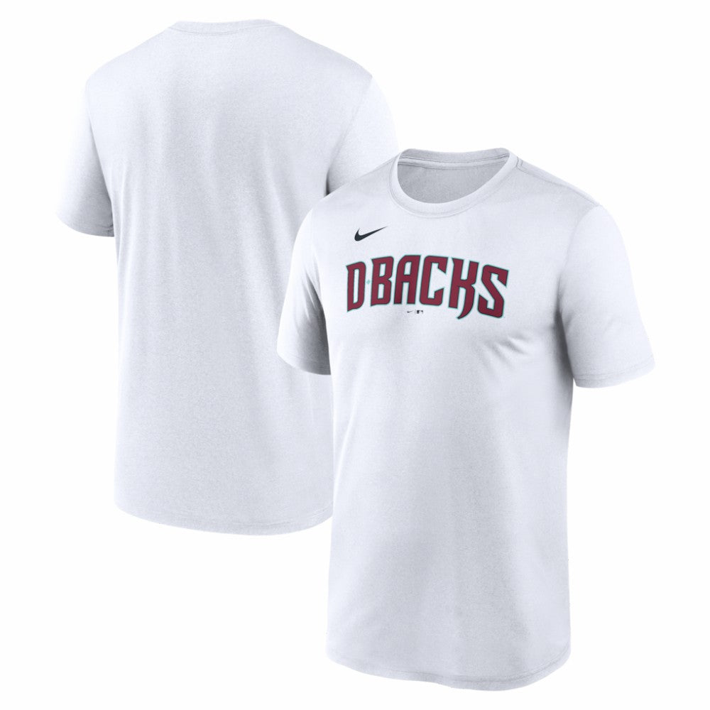 Arizona Diamondbacks Nike New Legend Wordmark Dri-FIT T-Shirt - White T-shirts