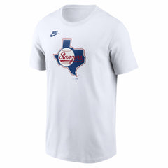 Texas Rangers Nike Cooperstown Collection Logo T-Shirt - White T-shirts