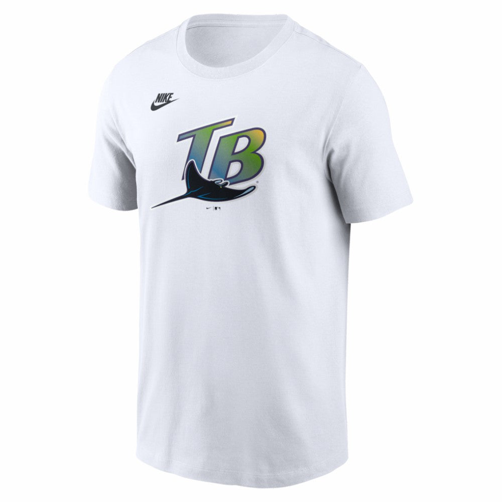 Tampa Bay Rays Nike Cooperstown Collection Logo T-Shirt - White T-shirts