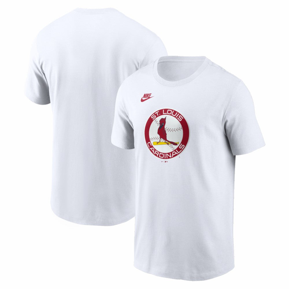 St. Louis Cardinals Nike Cooperstown Collection Logo T-Shirt - White T-shirts
