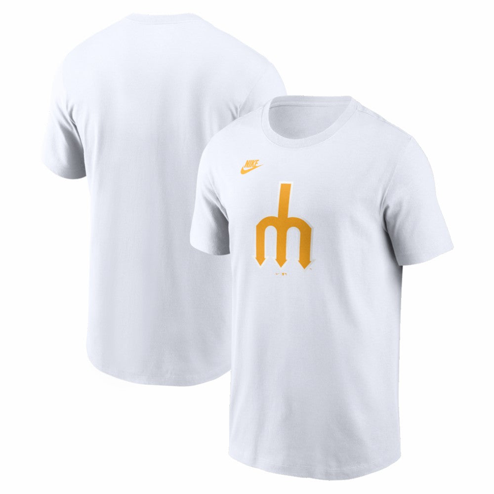 Seattle Mariners Nike Cooperstown Collection Logo T-Shirt - White T-shirts