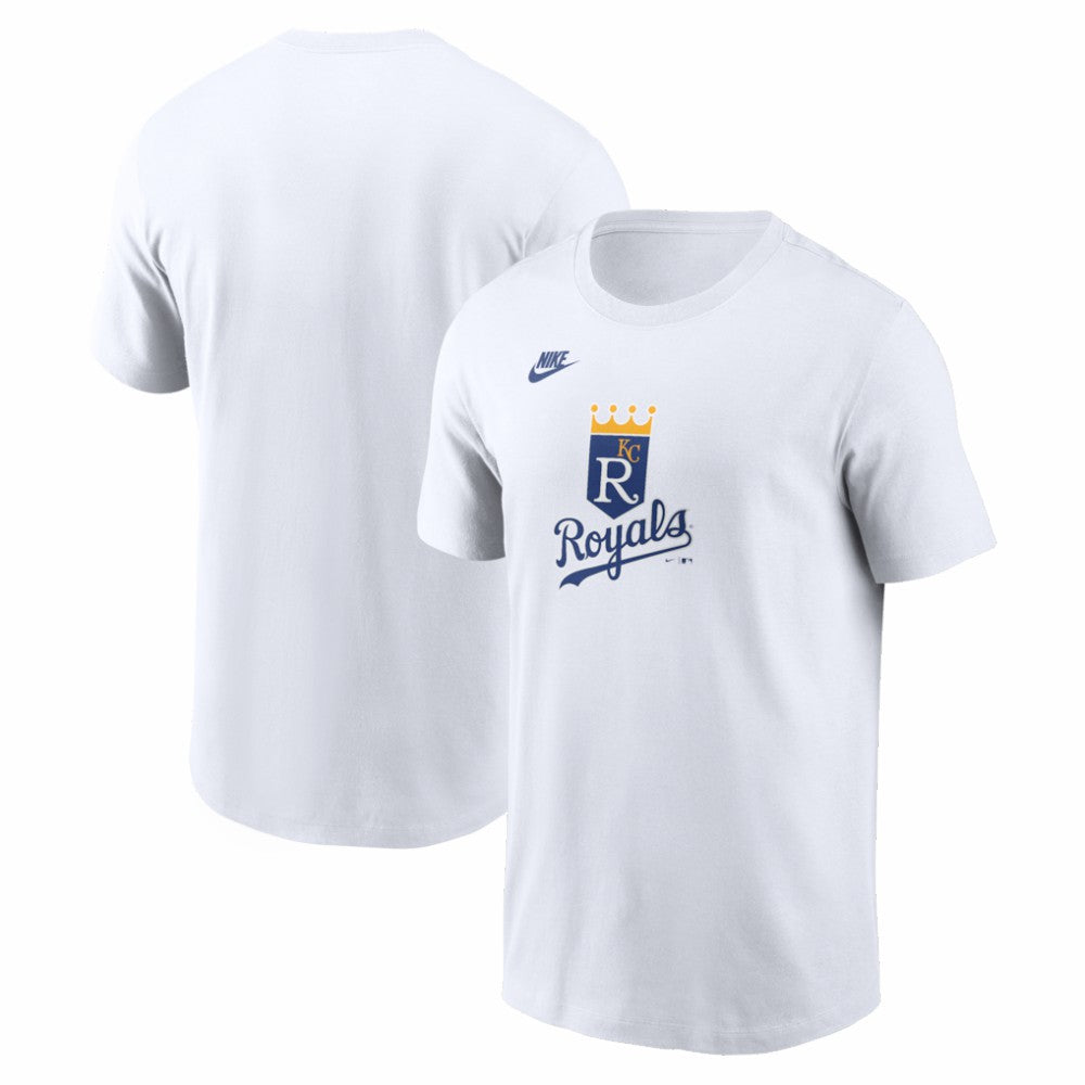 Kansas City Royals Nike Cooperstown Collection Logo T-Shirt - White T-shirts