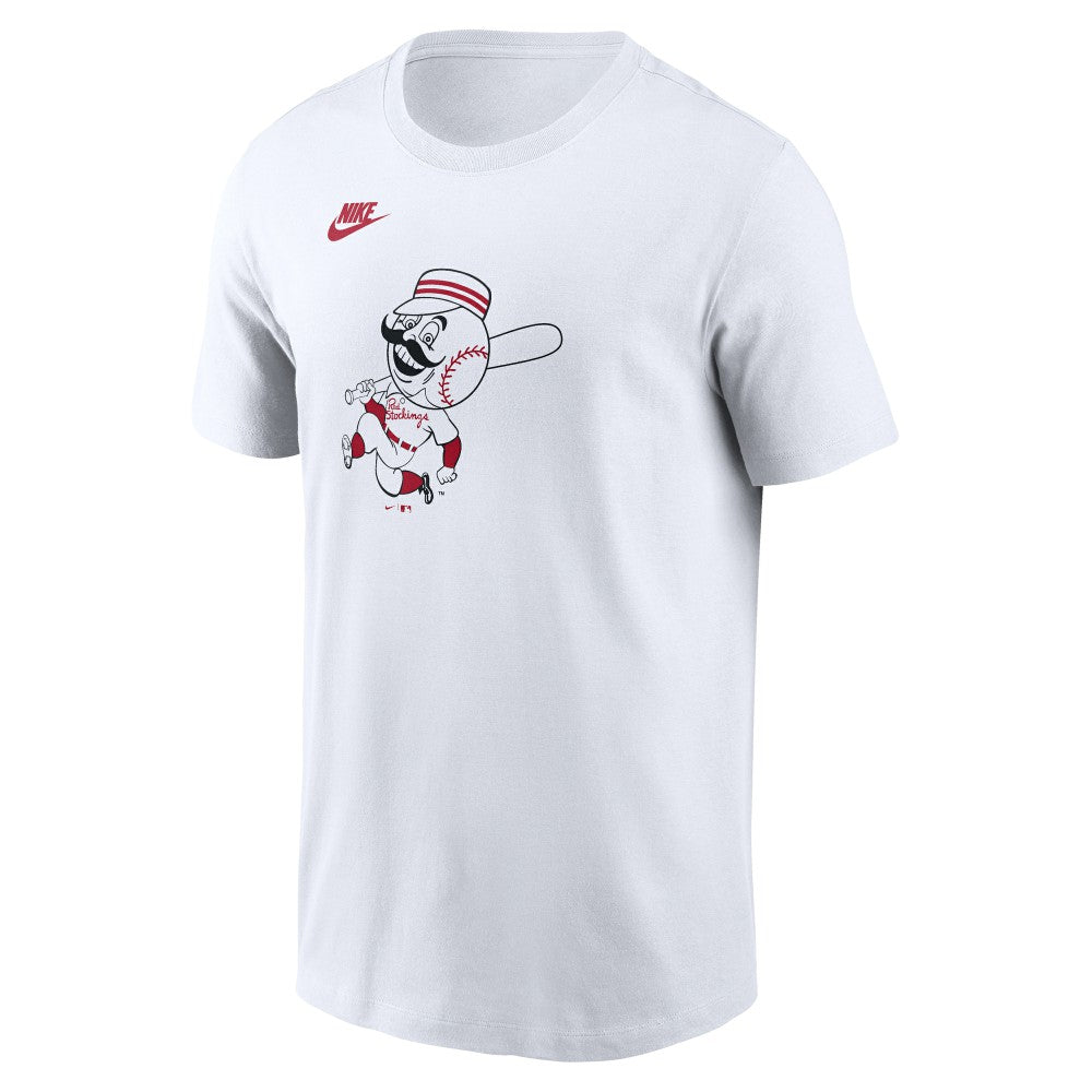 Cincinnati Reds Nike Cooperstown Collection Logo T-Shirt - White T-shirts