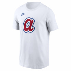 Atlanta Braves Nike Cooperstown Collection Logo T-Shirt - White T-shirts
