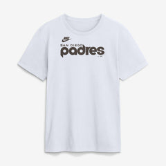 San Diego Padres Nike Cooperstown Collection Wordmark T-Shirt - White T-shirts