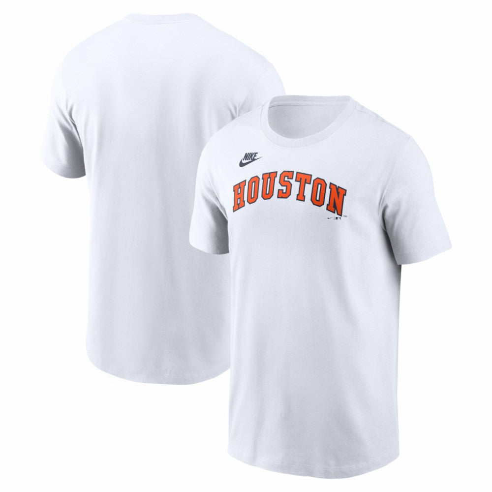 Houston Astros Nike Cooperstown Collection Wordmark T-Shirt - White T-shirts