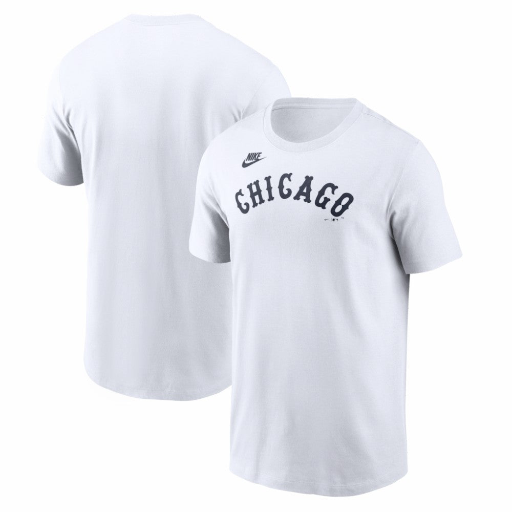 Chicago White Sox Nike Cooperstown Collection Wordmark T-Shirt - White T-shirts