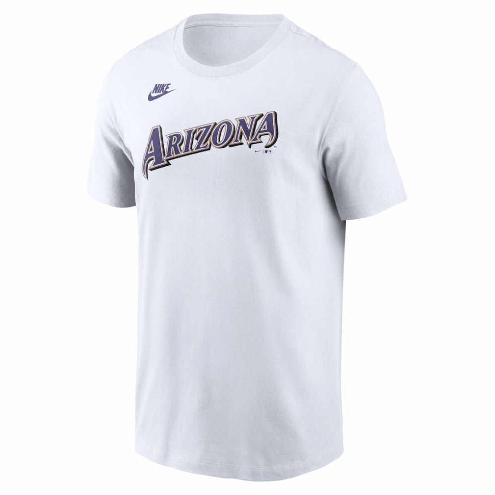 Arizona Diamondbacks Nike Cooperstown Collection Wordmark T-Shirt - White T-shirts
